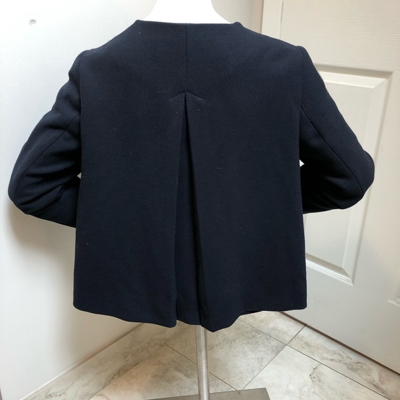 Zara basic navy coat - Picture 2 of 4
